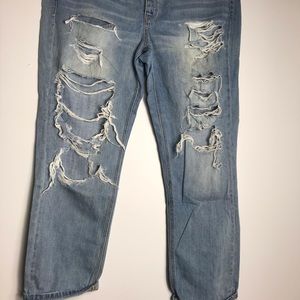 American Eagle  Distressed Boyfriend Jeans